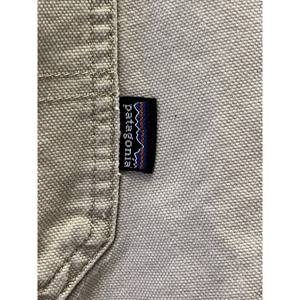 Patagonia Men's Double Knee Shop Pants 34x30 Organic Cotton Canvas 56337 Khaki - Picture 3 of 12